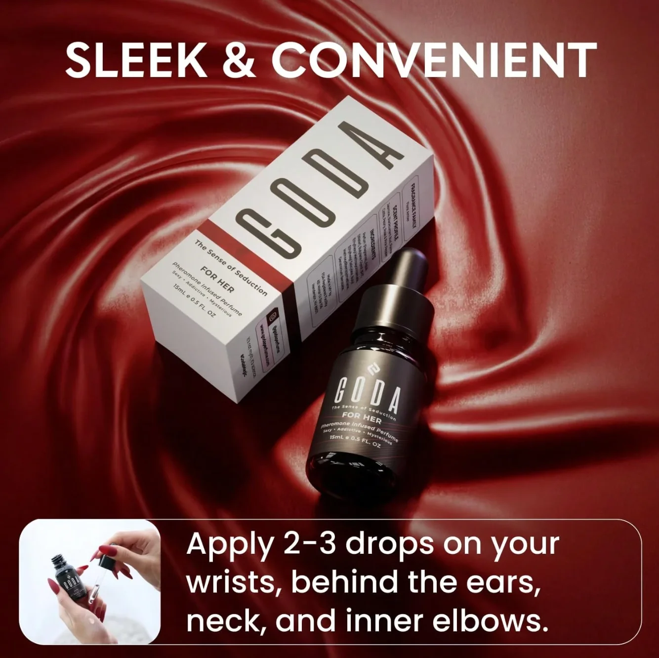 Floral Amber Pheromone Perfume For Women,GODA For Her,15ml(0.5oz),WIth Jasmine And Blackcurrant_voghion.com