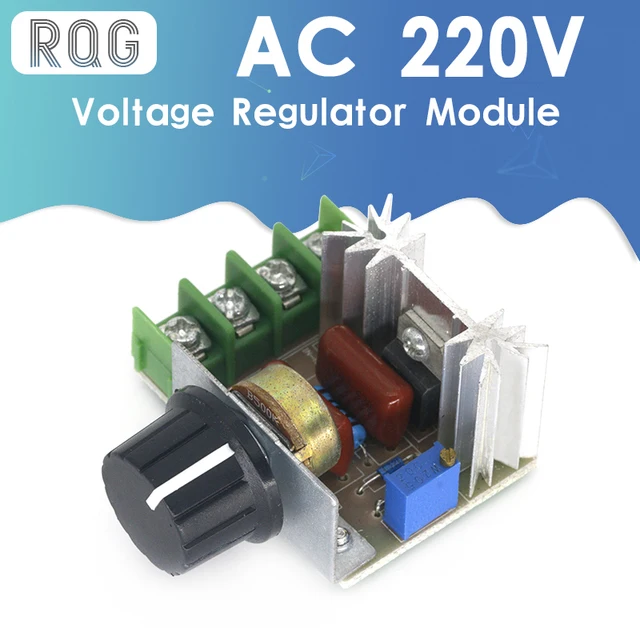 AC 220V 2000W SCR Voltage Regulator Dimming Dimmers Motor Speed Controller Thermostat Electronic Voltage Regulator Module 1