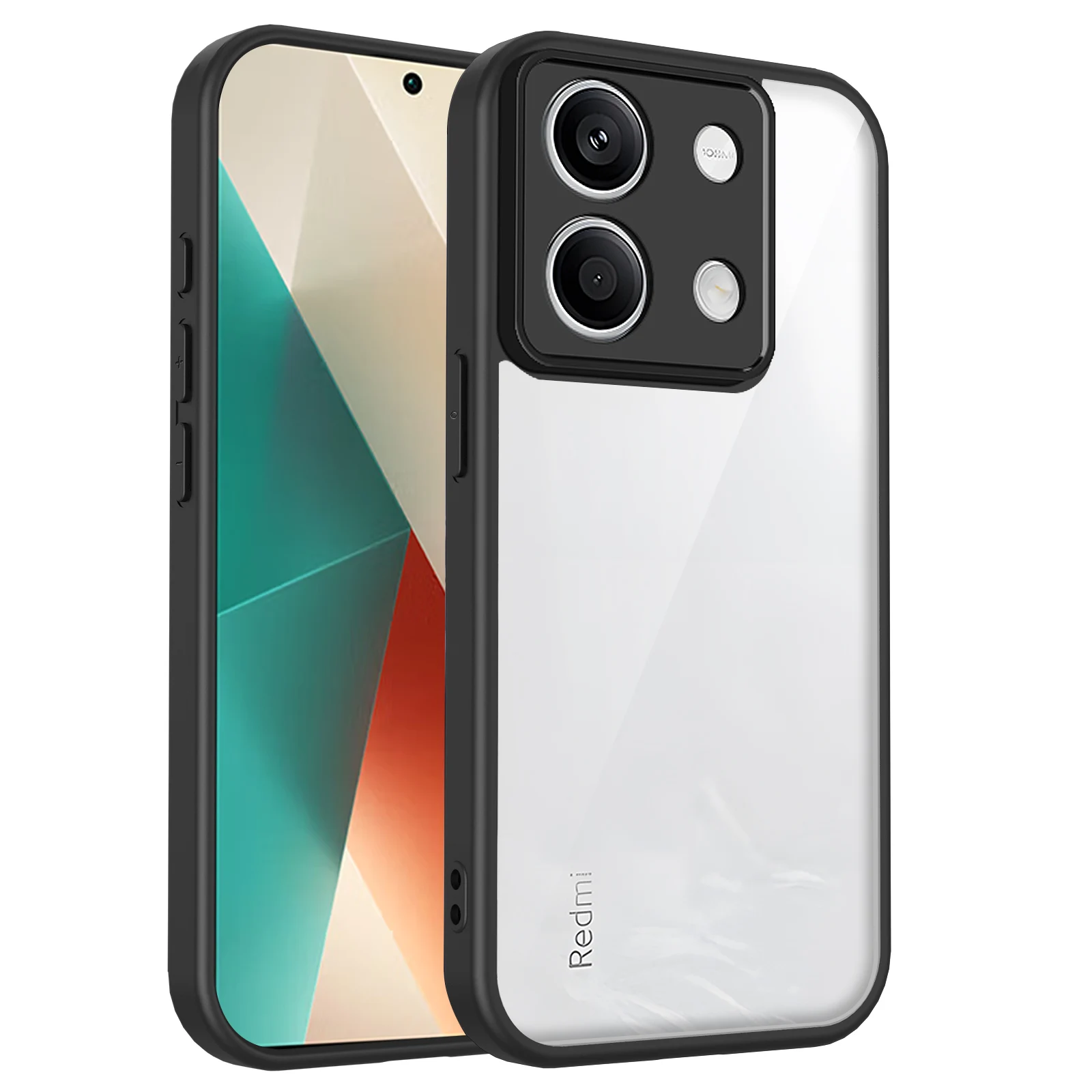 Air Cushion Silicon Bumper Clear Matte Back Phone Case