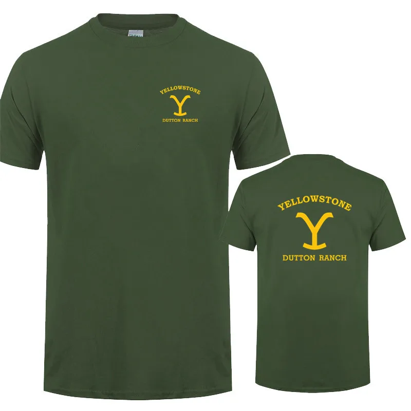 Yellowstone Dutton Ranch T Shirt Men Cotton Summer Short Sleeve Funny Tops Tee LH-325 6