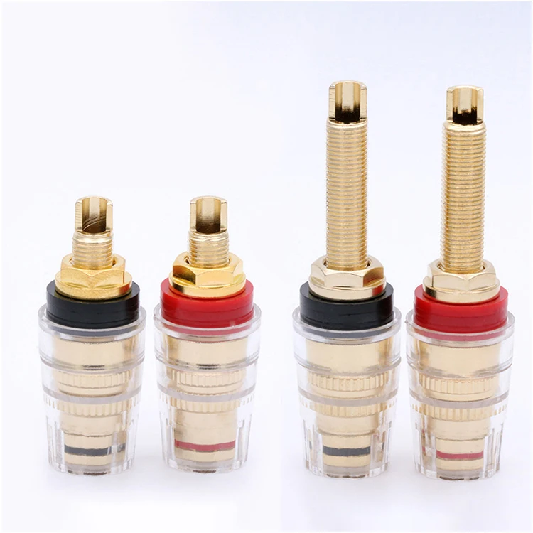 10 STUKS Luidspreker Terminal Binding Post voor 4mm Bananna Plug Binding Post Versterker Luidspreker Banana Jack Connector Socket voor Audio Crystal Binding Column Speaker Terminal