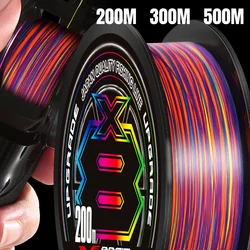 Japan Upgrade X8 Strands Braided Fishing Line 200M/300M/500M High Stength Multifilament PE Line for Carp Fishing Satlwater Pesca