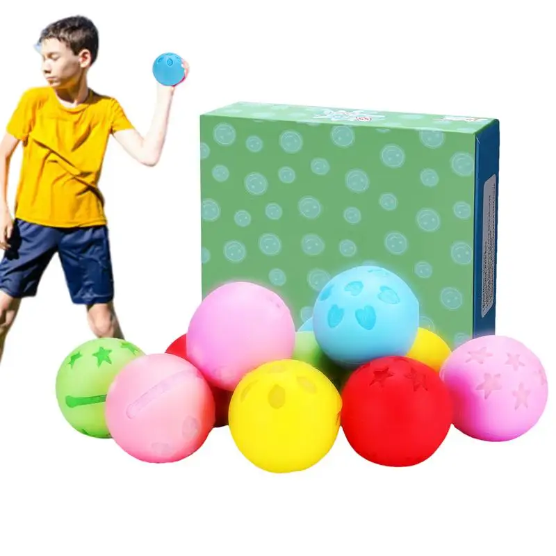 

Водяные воздушные шары для детей, 6 шт., Набор цветных силиконовых шаров для водных шаров, детская игрушка для горячего лета