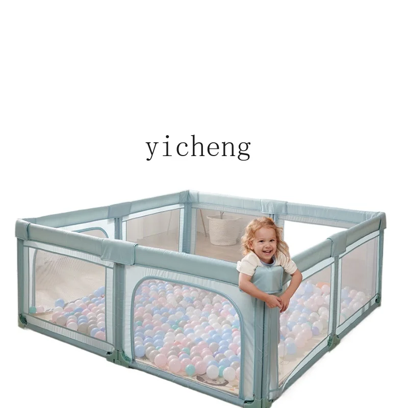XL Foldable Baby Playpen Children's Ground Baby Climbing Mat Protective Grating