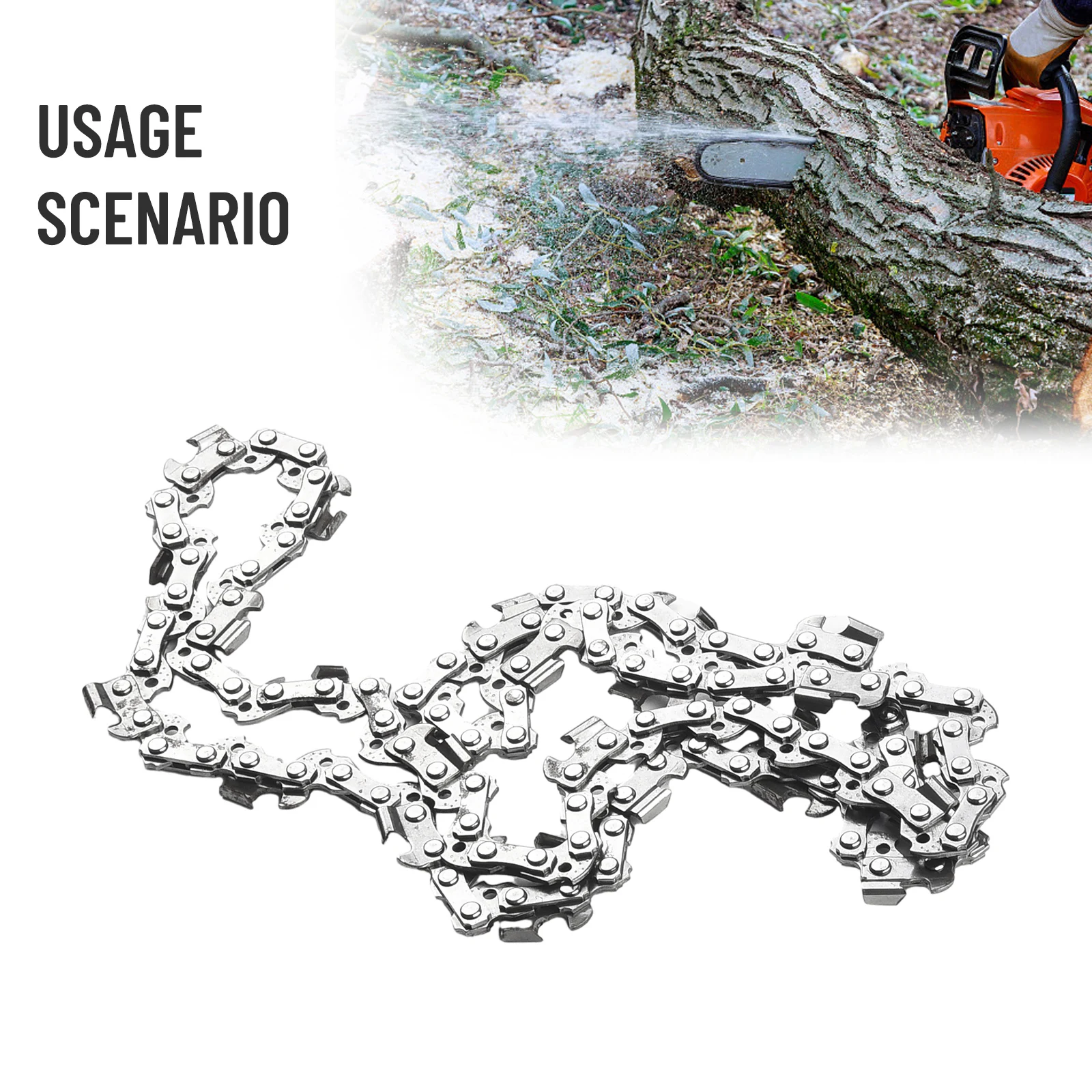 3PC 35cm Steel Chainsaw Chains 3/8 Pitch LP Logging Saw Chain Electric Chainsaws Accessory Chains Replacement For MAKITA UC3541A