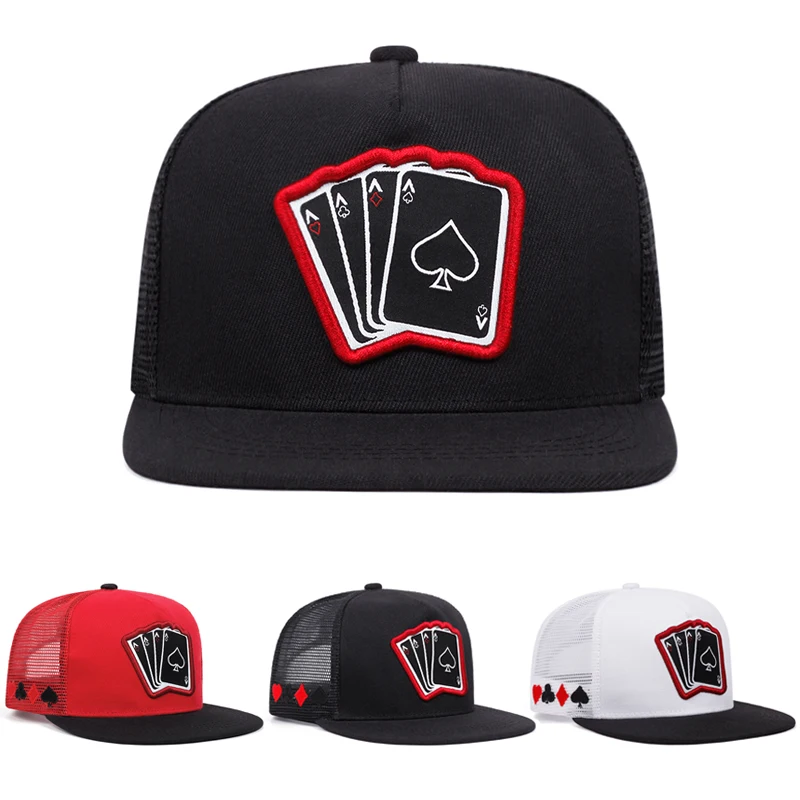 PokerCardAFourEmbroideredFashionableMen