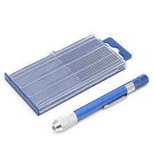 

21Pcs Mini Twist Drill Bit Set Index 61-80 With Aluminum Hand Drill For Electronics, Crafts, Jewelry, Watch Making