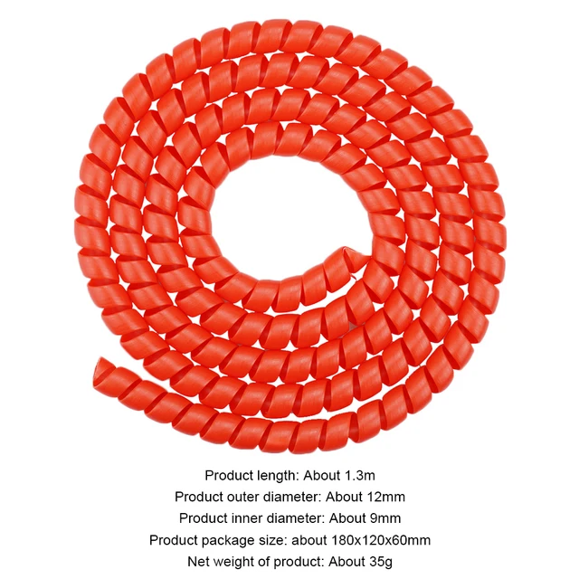 Tubo Spiralato Per Cavi 1m - In TPU, Per Monopattini Xiaomi E Ninebot, Tagliabile, Protezione Flessibile - Foto 5