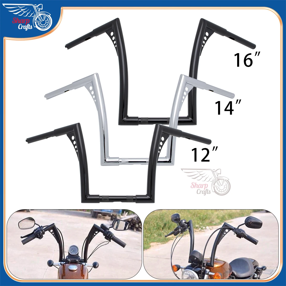 fat chizeled handlebar