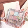 Nine-Color Eyeshadow Palette with Pearl, Fine Sparkle, Layerable Shimmer, Bright Glitter, and Vibrant Colors 5