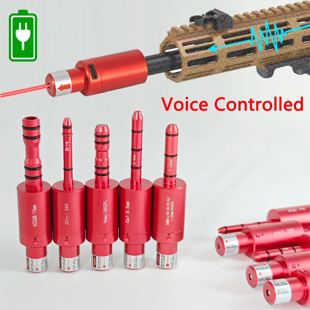  slider image of 22LR..243 Voice Controlled Red
