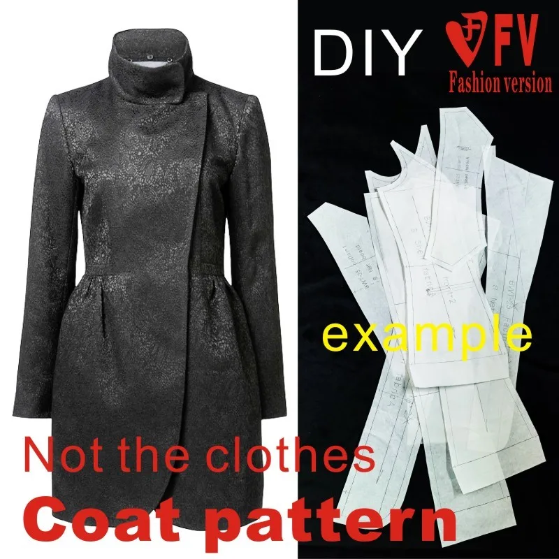 McCall Pattern Clothing DIY Overcoat Sewing Pattern Coat Sewing Template Cutting drawing BFY-9