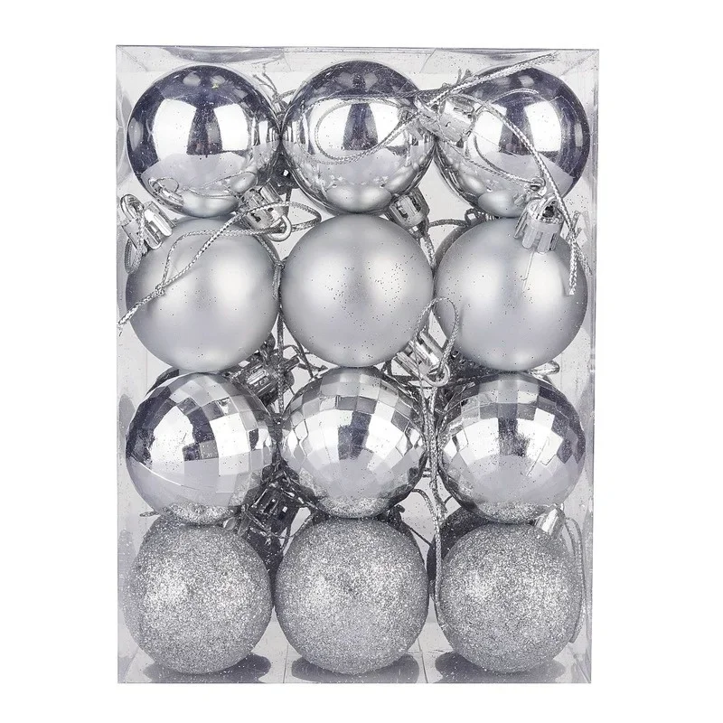 thumbnail image 1 of 24 bolas de Navidad de 4 cm para decorar árboles de Navidad, adornos para fiestas, bodas, 1 of 5