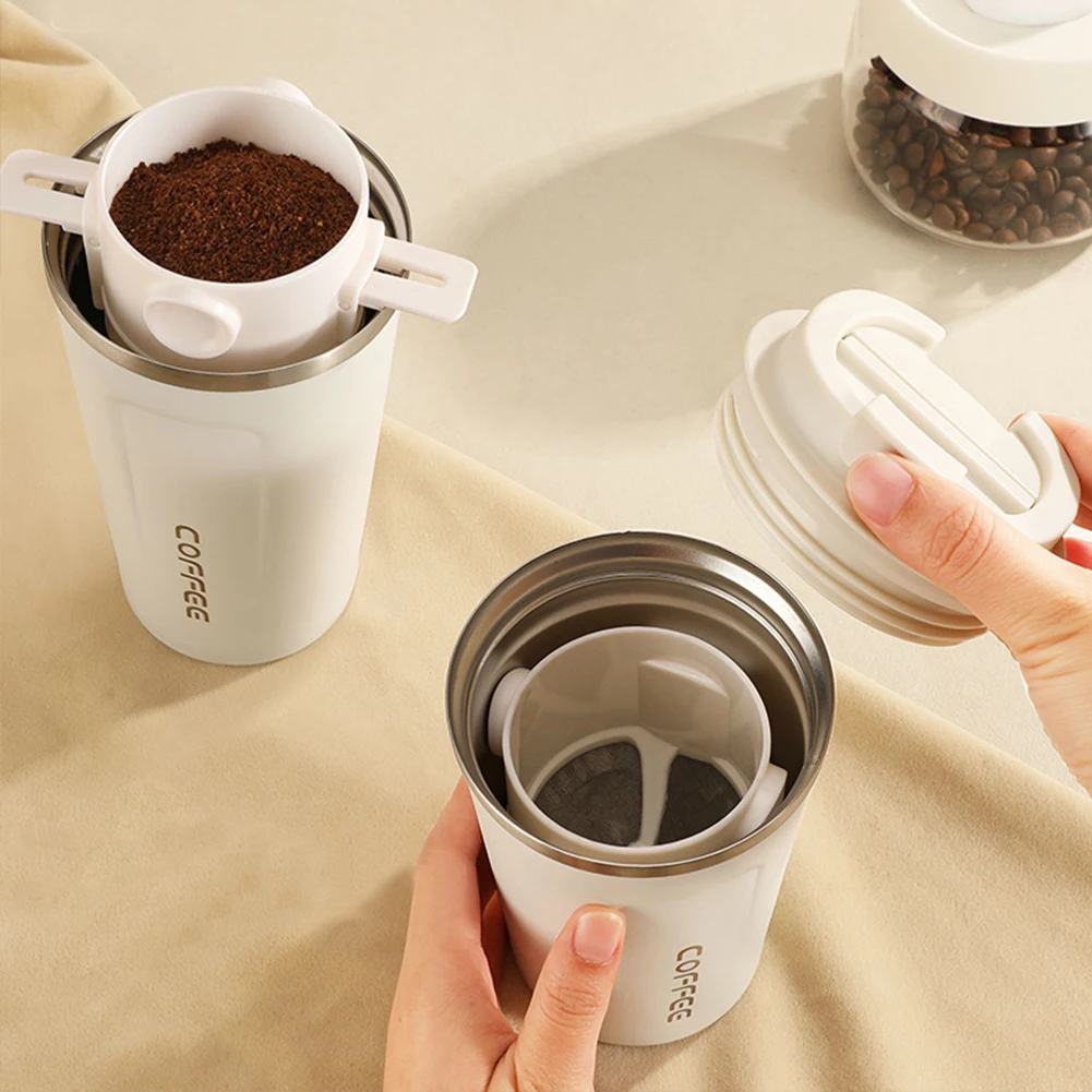 New High Value Portable Ceramic Liner Coffee Cup Sealed Leak-Proof Car  Insulation Mug 380ml Men And Women General Gift Tea Cup