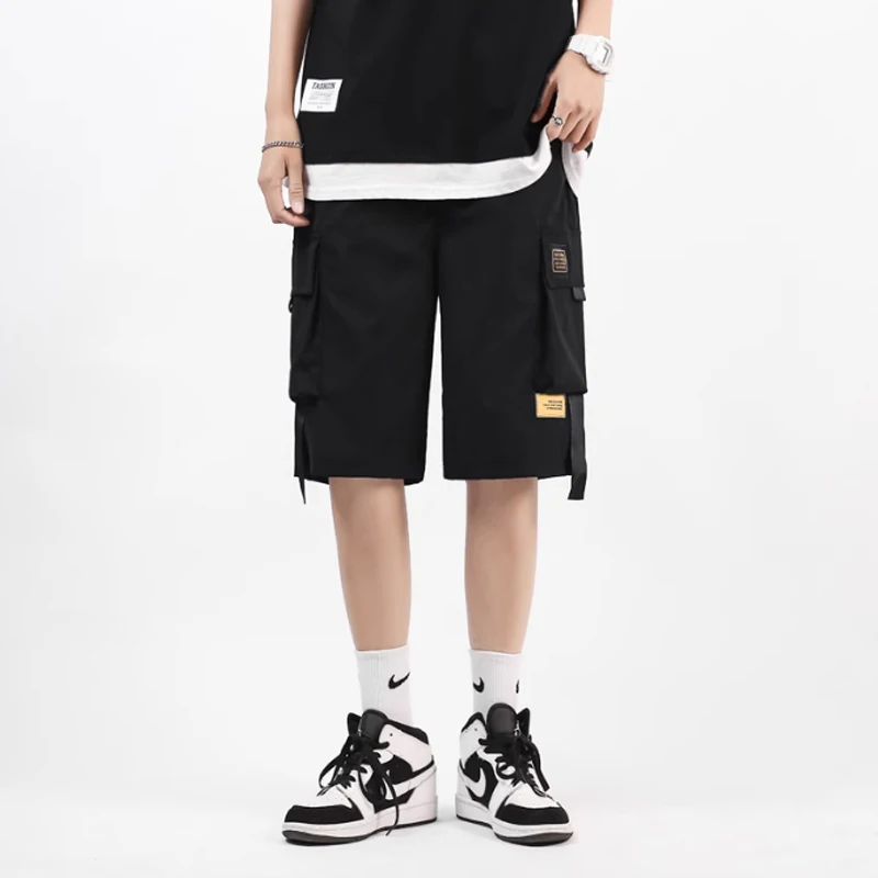 

Комбинезон, шорты, мужская летняя тонкая Модная брендовая свободная одежда, модные спортивные брюки, мужские повседневные брюки