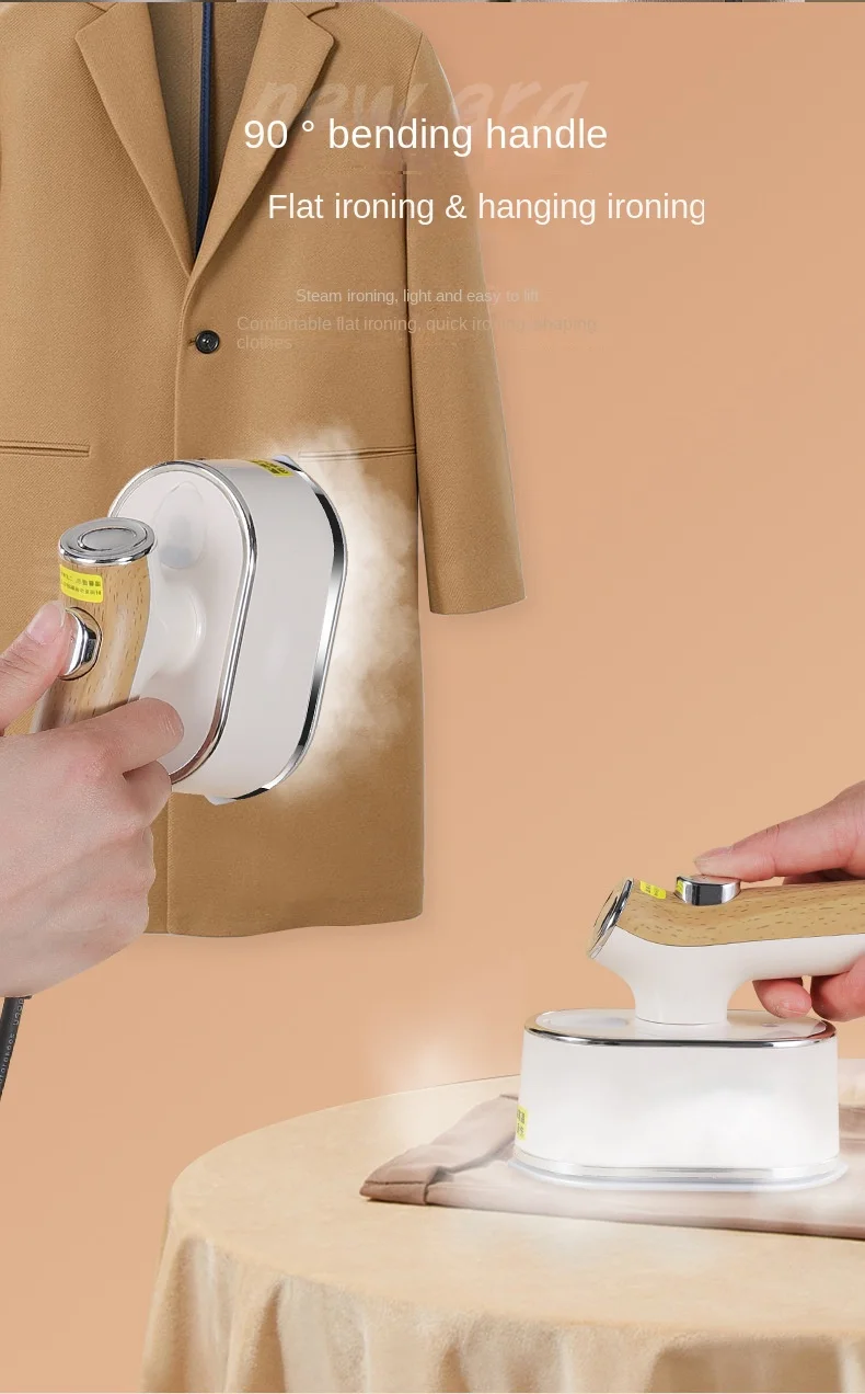 Mini Fer à Vapeur De Voyage 700W Pliable – Fer Portable Compact Antiadhésif Avec Spray – Idéal Vacances & Déplacements – Bleu/Blanc