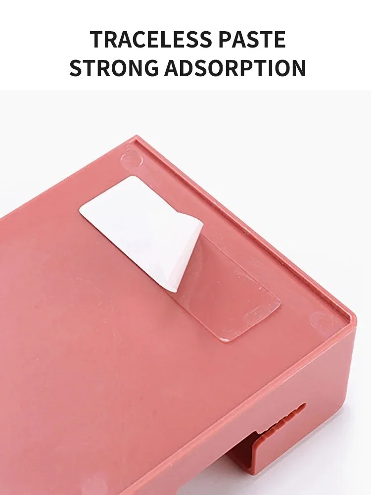 Universal Mobile Phone Charging Holder Wall Mounted Non-Punching Box Rack TV Air Conditioning Remote Controller Storage_voghion.com