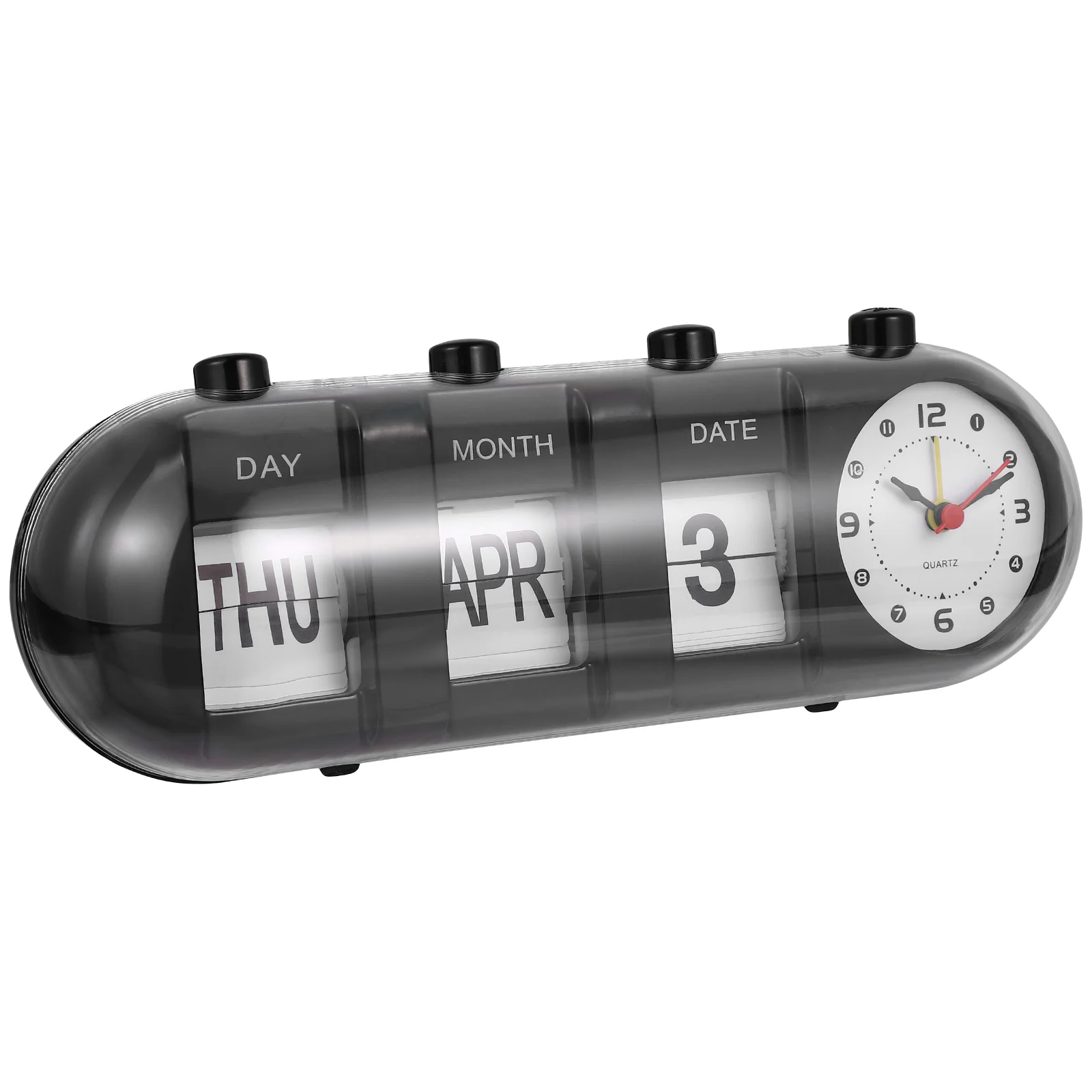 

Clock For Office Desktop Calendar with Clock Countdown Page Turning Calendar for Home Office School Supplies