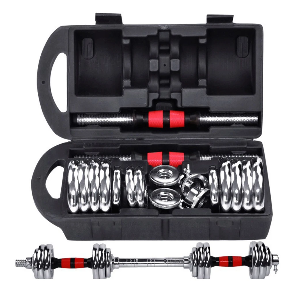 Electroplating dumbbell set 15/20/30/50KG home fitness equipment removable cast iron dumbbells