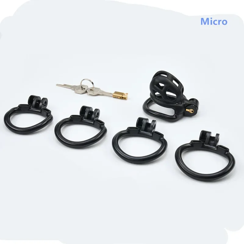 Men Multi Size Cobra Chasty Cage Black Breathable Sexy Toys for Men Sexual Abstinence Training SM Gay Chastity Lock Sex Toys