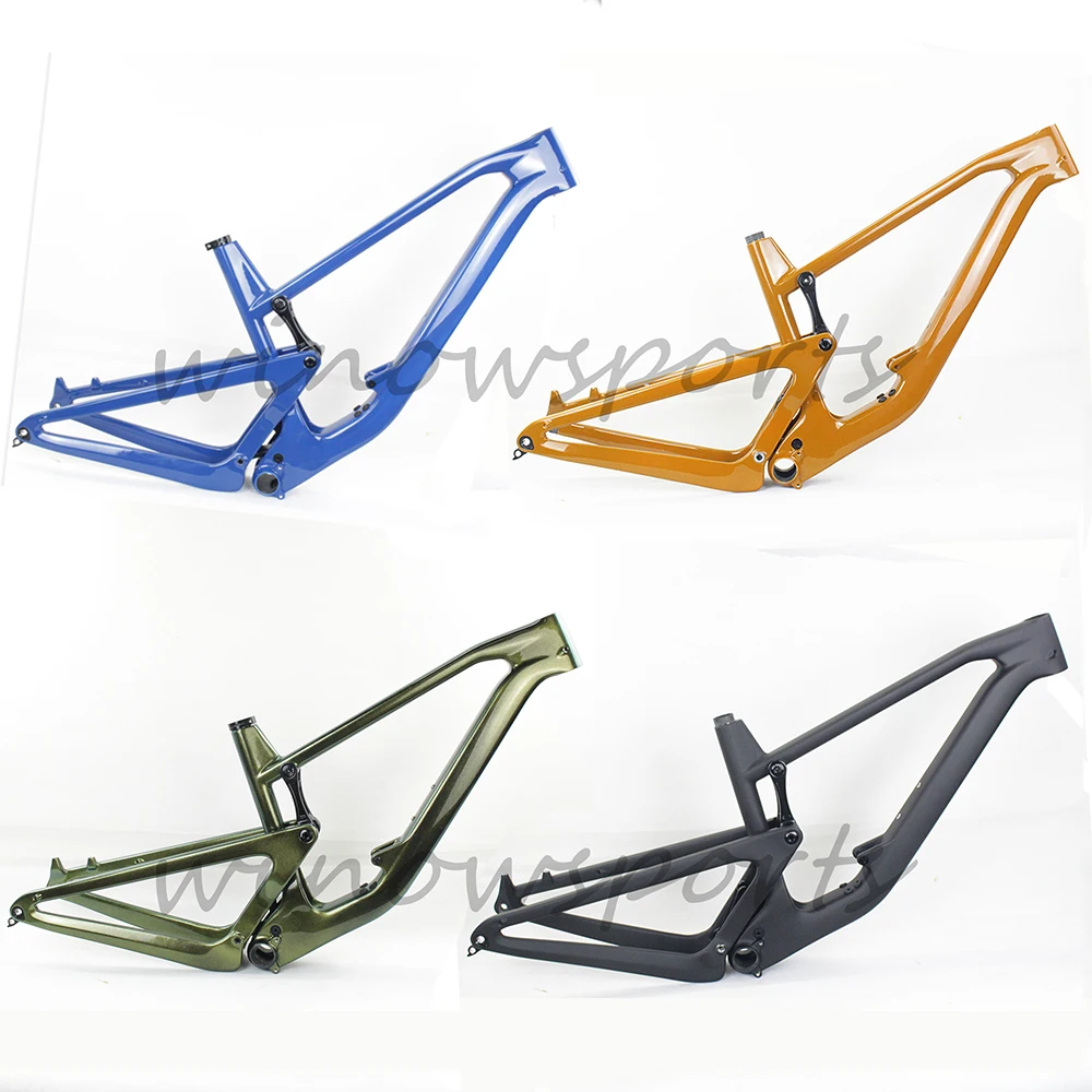 Cadre de vtt en fibre de carbone à suspension complète, nouveau