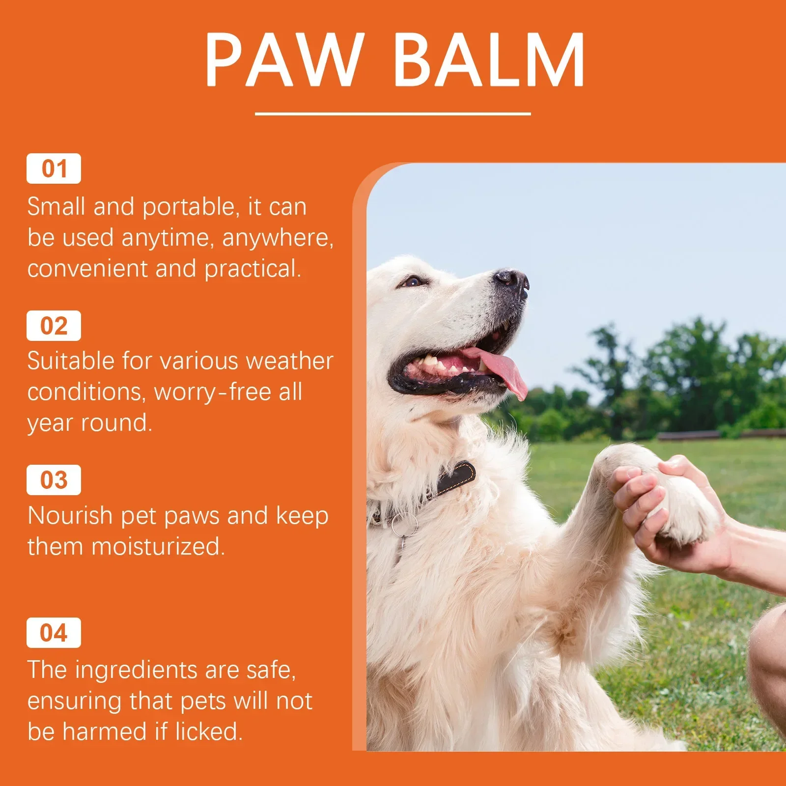 Pet Moisturizing Claw Cream Stick, Pet Moisturizing Foot Care Anti-drying and Cracking Softening Foot Claw Cream
