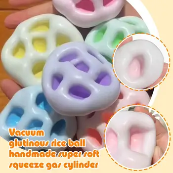 Super Soft Feel Table Toys Ultra-thin Ice Skin Stress Relieving Toy Stress Reliever Sticky Handmade Ball 2