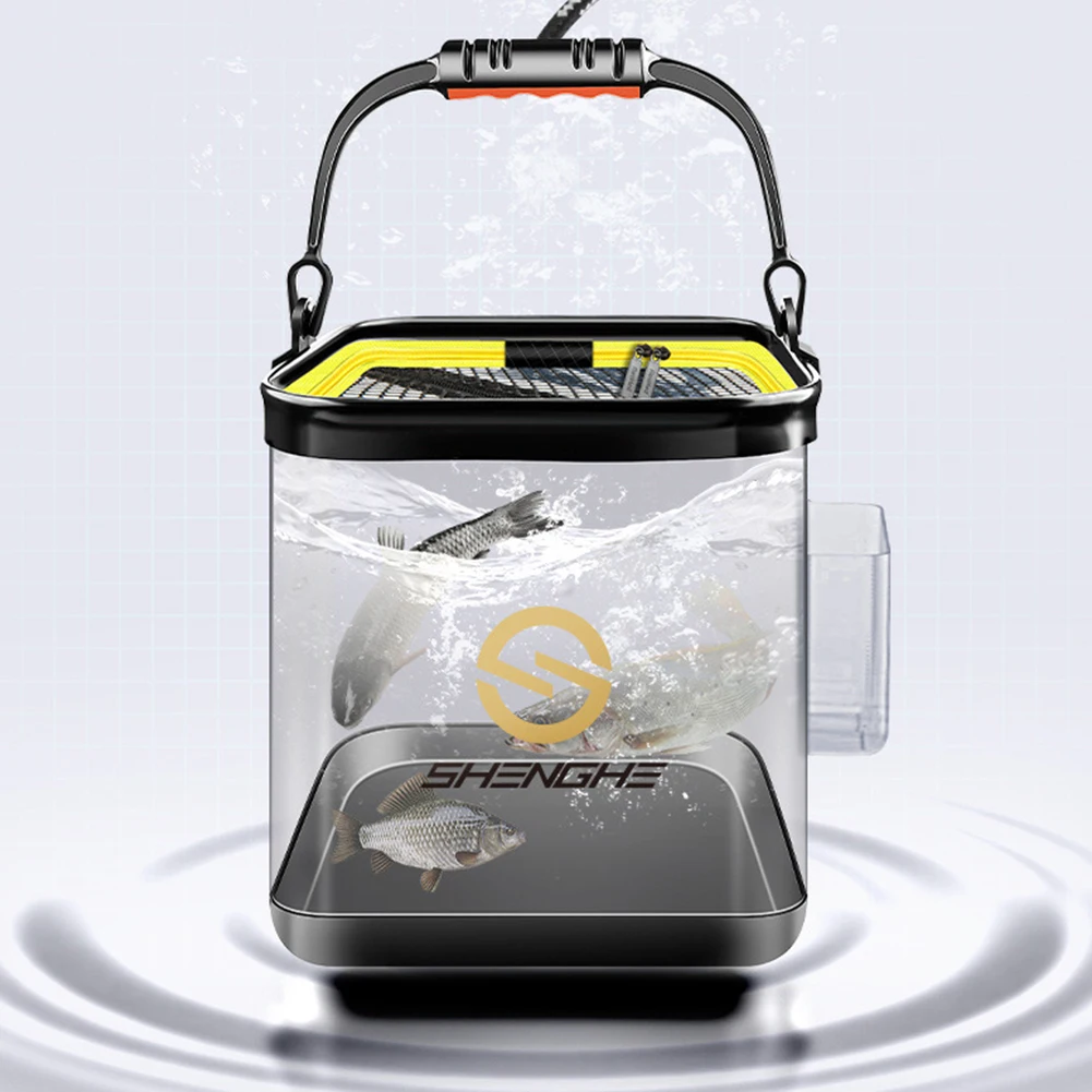 Fishing Bucket Folding Portable Collapsible Multifunctional Fish