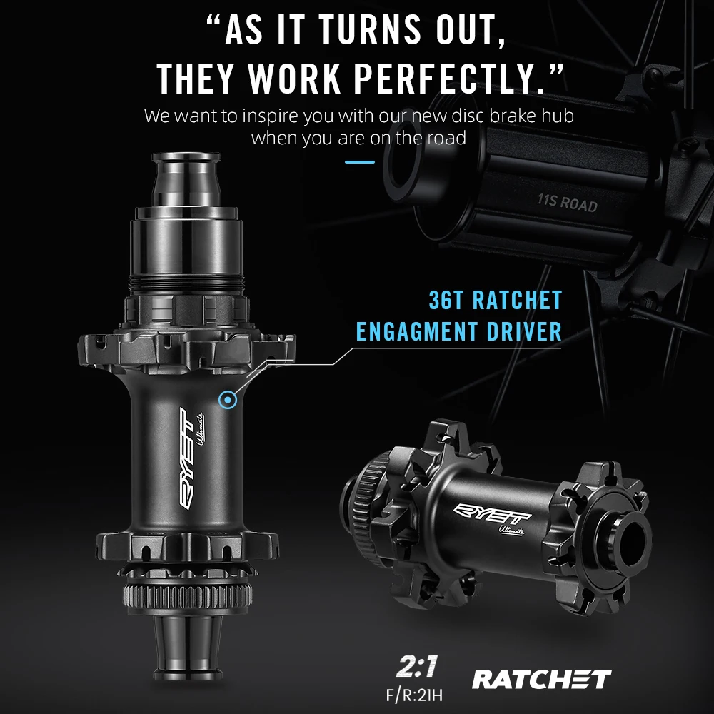 RYET ロードカーボンホイール 50 ミリメートル正弦波自転車