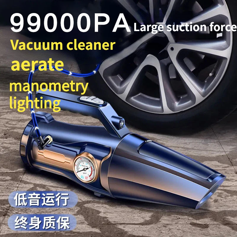 Combination Vacuum Cleaner USB Charging Car Household Vacuum Cleaner Small Car with Fully Automatic High Power Powerful Cleaning
