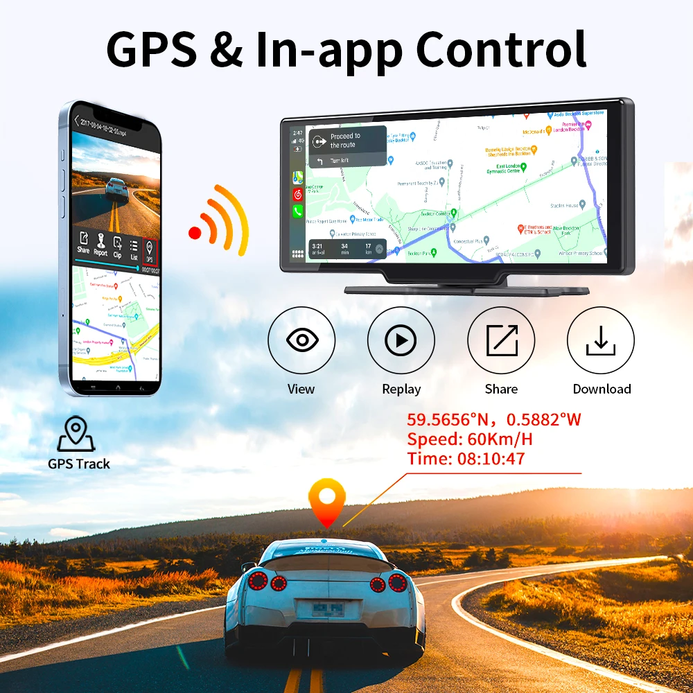 Imagebon 10.26ġ 4K ķ ADAS    CarPlay/ȵ̵ Auto 5G WiFi GPS ׺̼ Ĺ ī޶ ú  ڴ