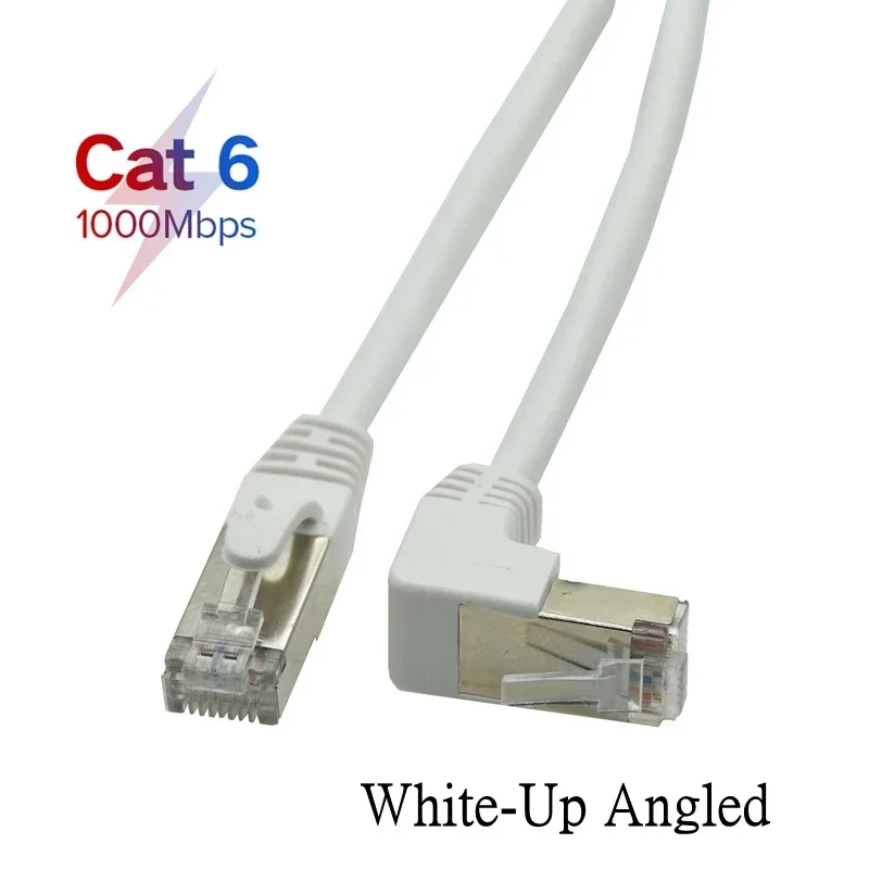 SinLoon Cavo Ethernet Cat6a da 360° ad angolo retto ad angolo retto Cavo LAN ad alta velocità da