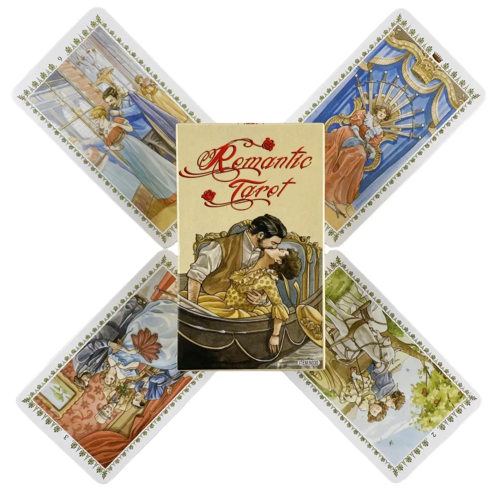 

Romantic Tarot Cards A 78 Deck Oracle English Visions Divination Edition Borad Playing Games