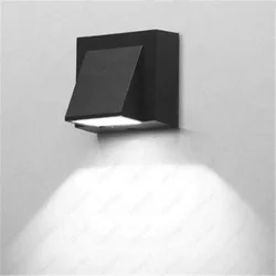 Elegant Waterproof Outdoor LED Wall Sconce - Aluminum, 5W, IP65 Rating (Cold White 6000K)