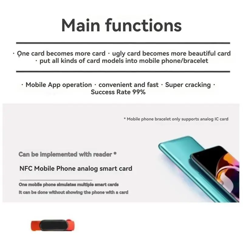 ABKN-RFID 카멜레온 스마트 칩 리더 ISO14443 키 감지 EM125KHZ IC 13.56Mhz 배지 디코딩 RFID Sy용 도구에 호환 가능