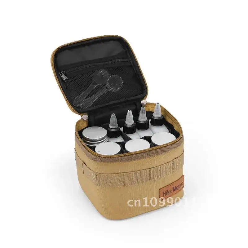 Outdoor Storage Bag Seasoning Jar Travel for Picnic Barbecue Oil Bag Storage Camping Seasoning Camping Bottle Supplies Hike Suit