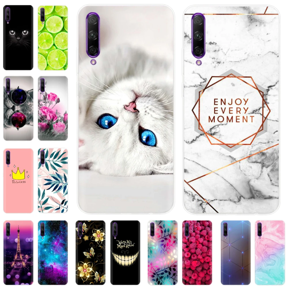 

For Huawei P Smart Pro 2019 Case Cover Flower Girls Soft Clear Silicone Phone Cases For Huawei Y9S TPU Bumper Fundas 6.59 inch