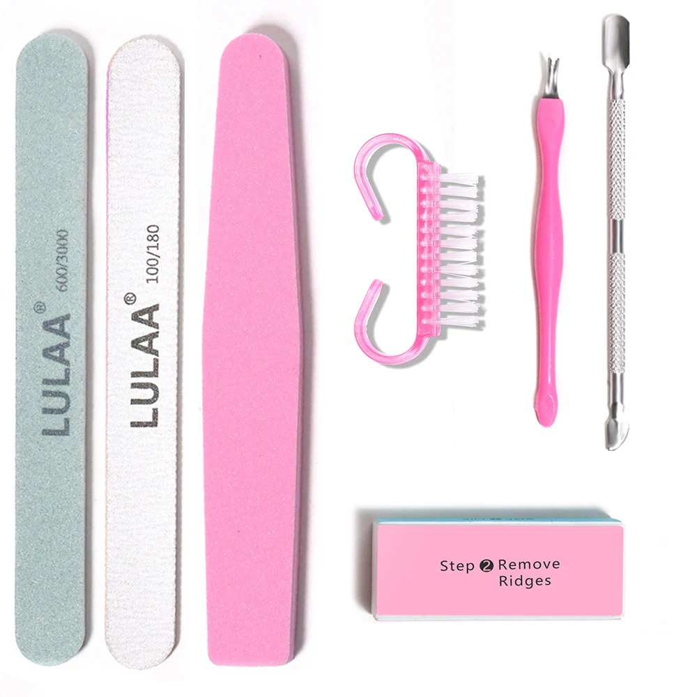 LULAAProfessionalNailCareAccessoriesSetNailFileKitsPolishing