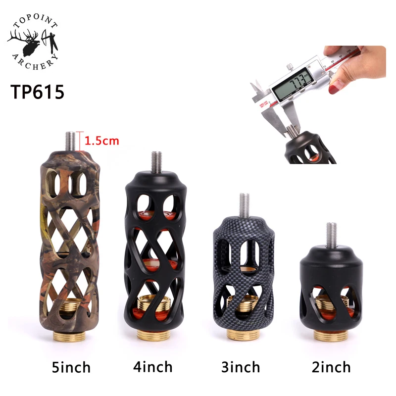 

1pieceTopoint TP615 Compound Bow Stabilizer 2/3/4/5/6 inch CNC Aluminum Stabilizer hunting Accessory