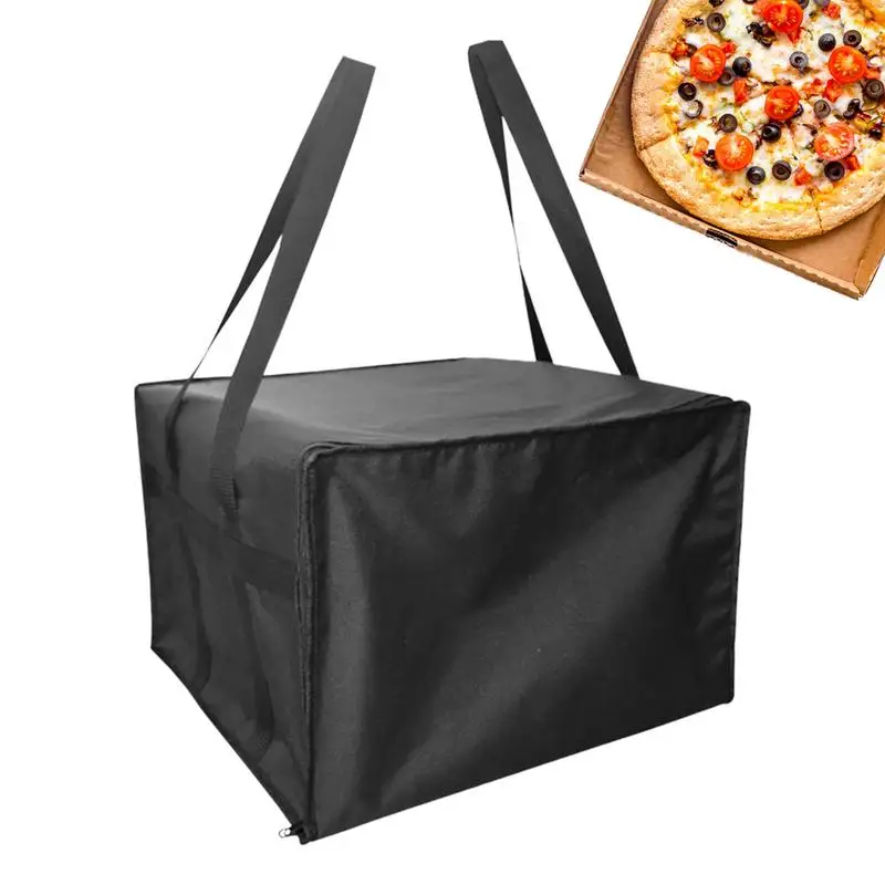 

Pizza Warmer Bag Food Pizza Delivery Insulated Bag Portable LeakProof Thermal Lunch Bag for Food Delivery Camping Picnic