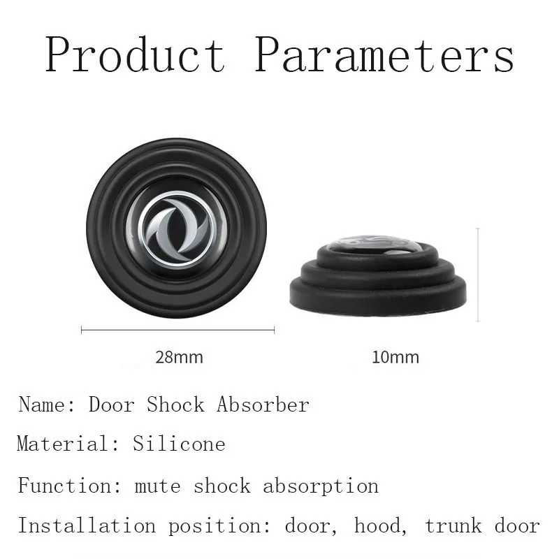 Car door anti-collision silicone pad shock absorber gasket For Dongfeng DFM DFSK H30 Corss T5l Glory S30 Sx5 580 Car Door Silicone Pads