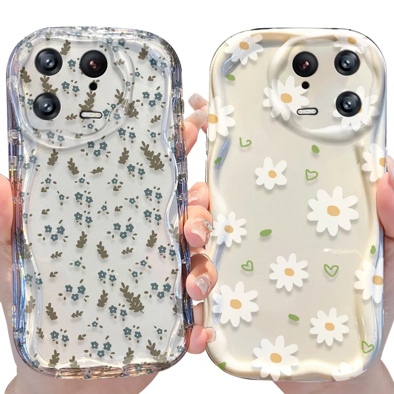 Flower Wave Pattern Phone Case - Stylish Protective Cover