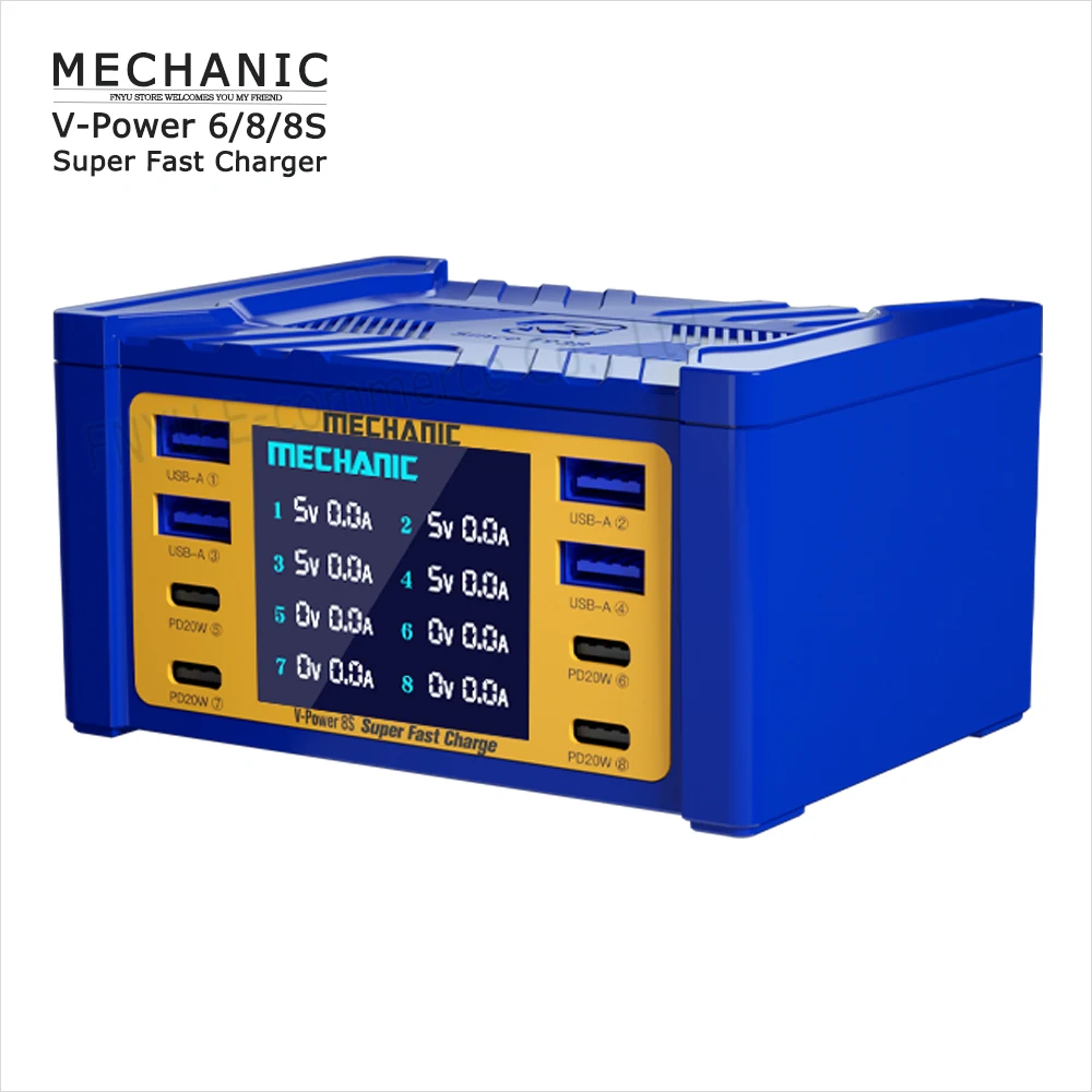 

Super Fast Charger MECHANIC V-Power 6 8 8s For Various Digital Devices Such As Mobile Phones Flat Panel Smart Watches Etc