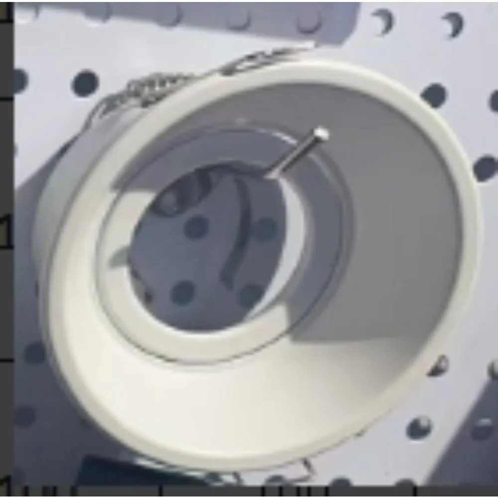 JOYINLED Metal Recessed Downlight Frame, Round GU10 MR16 Housing, LED Spotlight Fixture for Ceiling Installation