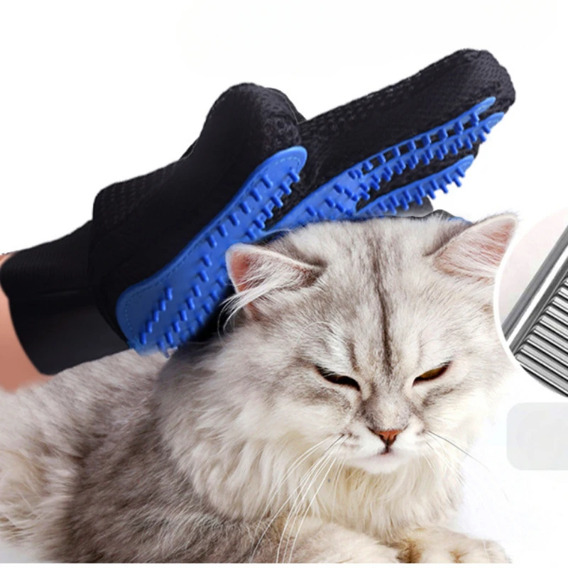 Pet Hair Remover Gloves Dog and Cat Grooming Brush Cleaning Tools Right Hand Art&iacute;culos Para Mascotas Bathing Universal Tender