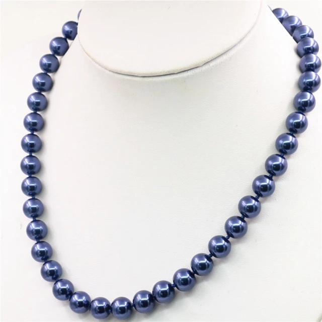 Dainty and Demure Blue Pearl Necklace – WICKED WONDERS