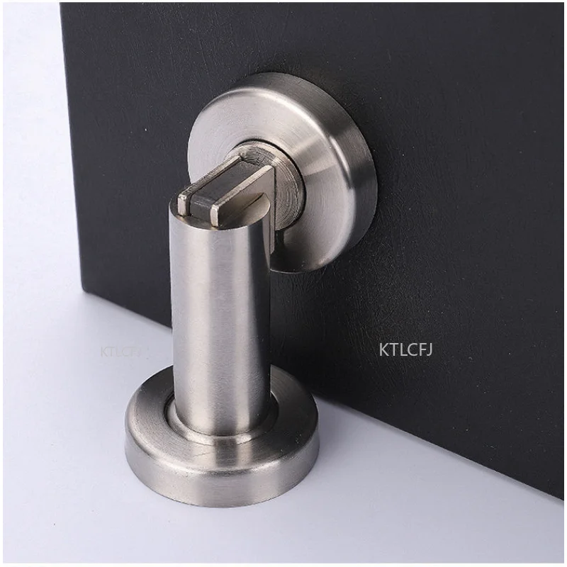 

Anti-collision Device Strong Magnetic Stopper Room 304 Stainless Steel Door Suction Punch Free Wall Silent Furniture Hardware