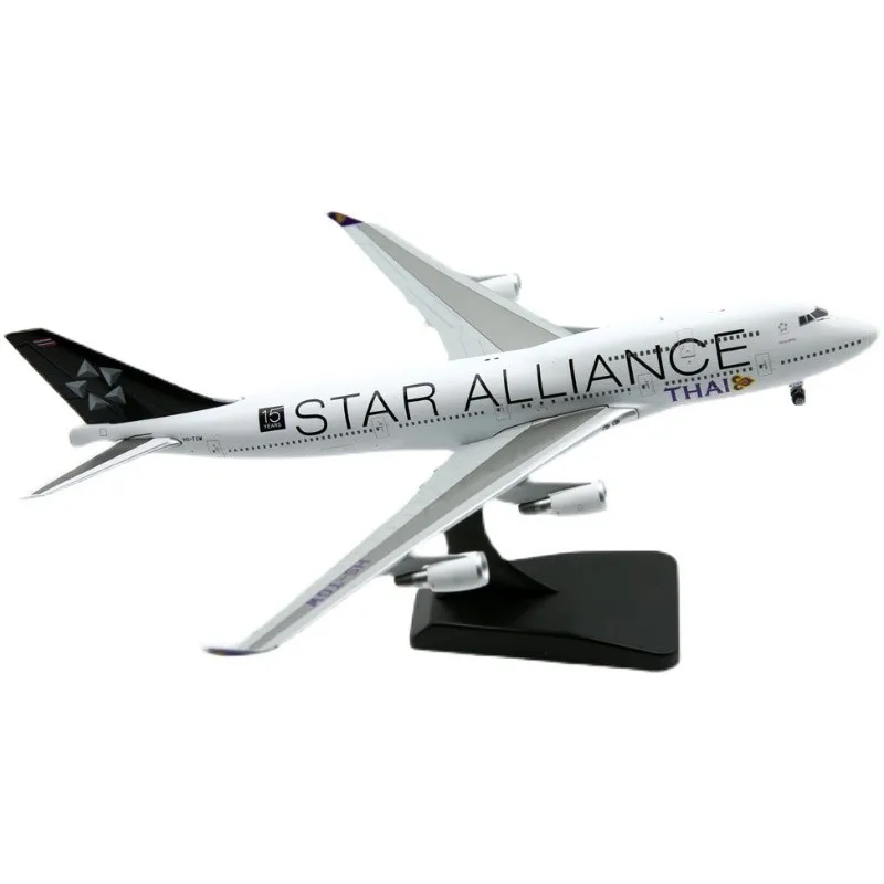 

Thai Airways B747-400 Civil Aviation Airliner Alloy & Plastic Model 1:400 Scale Diecast Toy Gift Collection Simulation Display