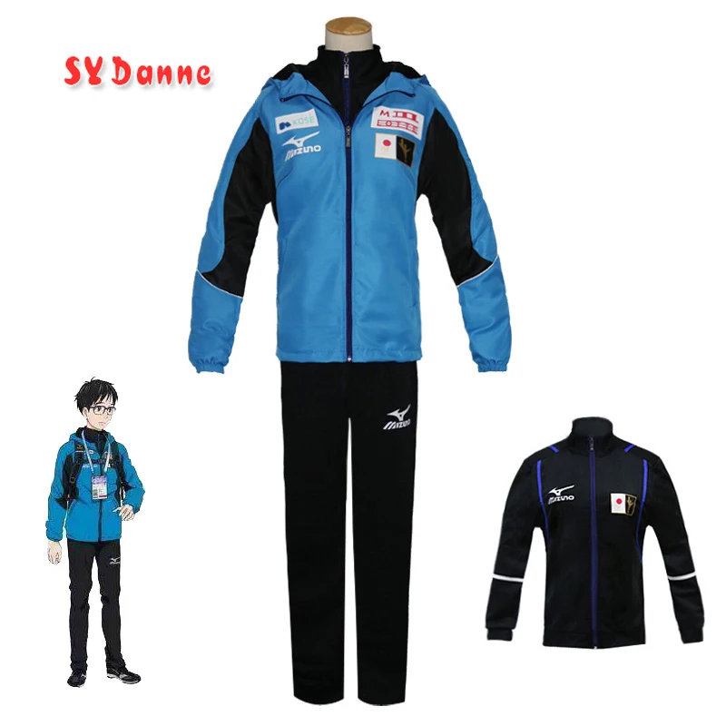 Куртка Yuri on Ice Katsuki Plisetsky Косплей карнавальные костюмы на Хэллоуин унисекс в