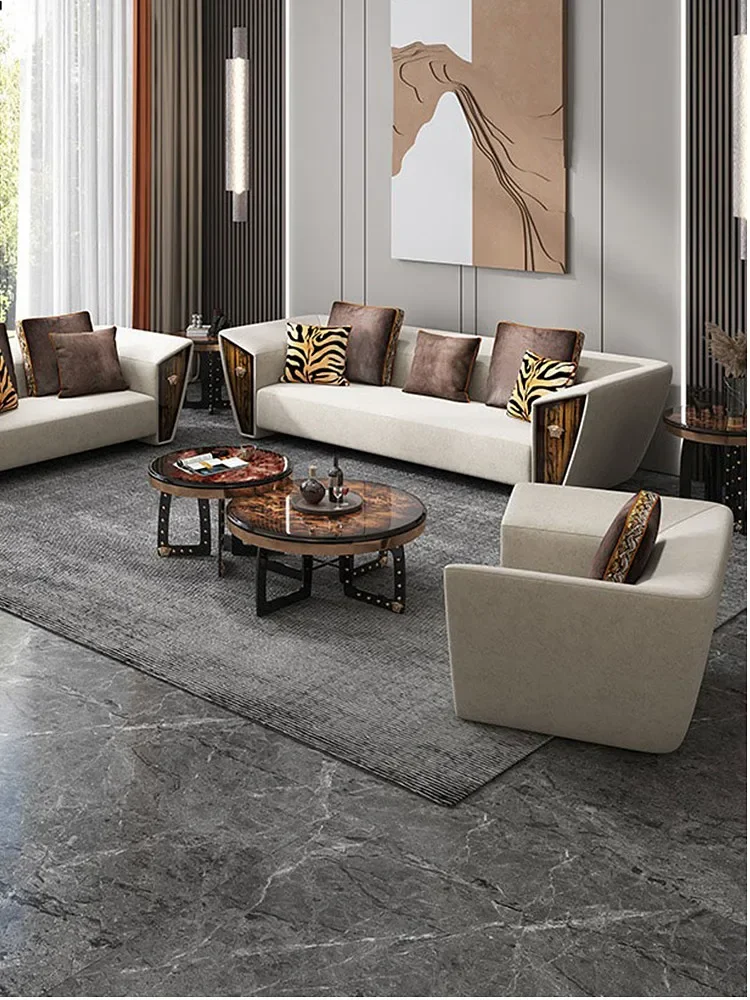 High-end light luxury furniture Italian series coffee table TV cabinet piano lacquered floor cabinet Bedroom customized